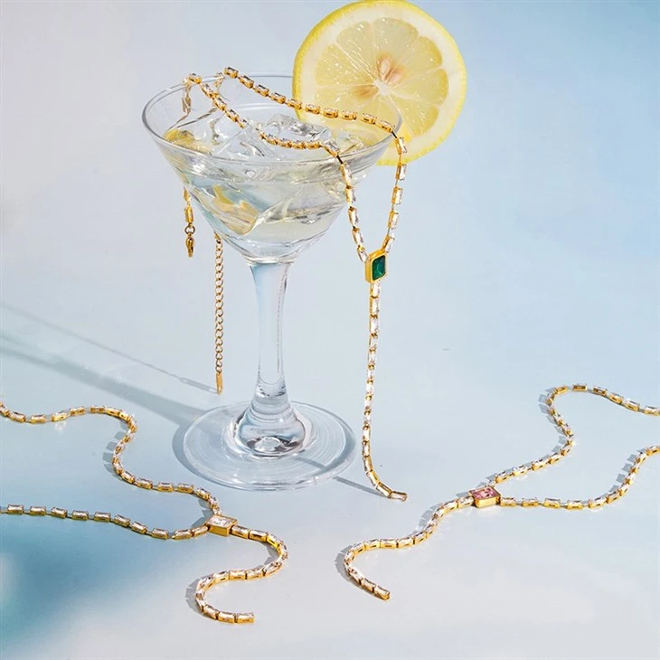 CZ Y Drop Lariat Necklace high quality