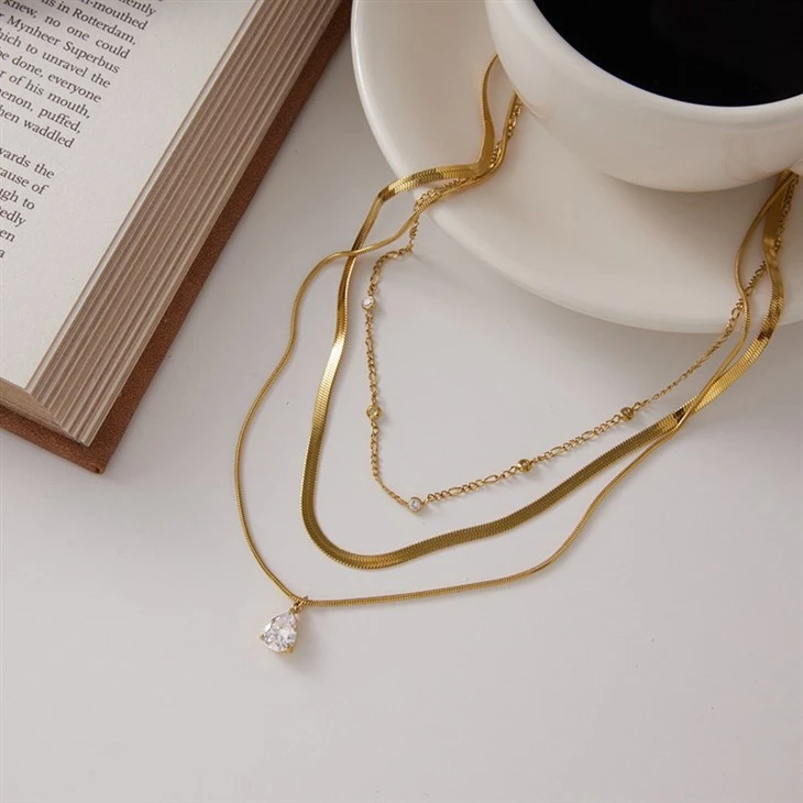 Teardrop Layer Necklace best