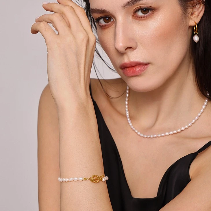 Toggle Clasp Irregular Pearl Bracelet best